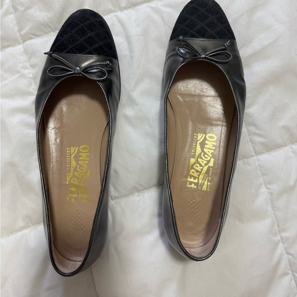 Salvatore Ferragamo Black Leather Women's Shoes